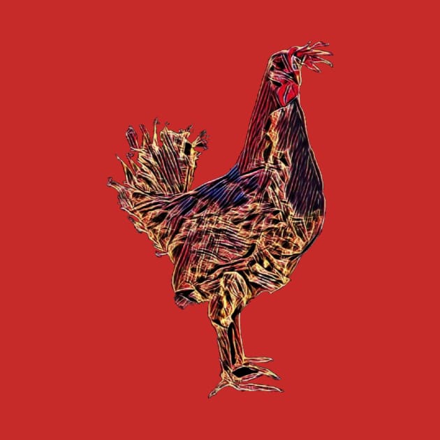 Artsy chicken by GribouilleTherapie