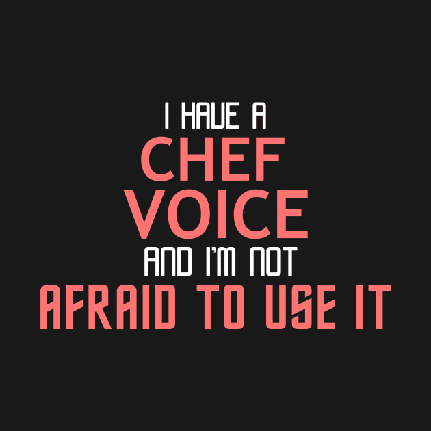 Chef Voice Cool Typography Job Design by Stylomart