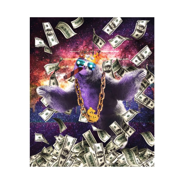 Bling Money Sloth Thug by Random Galaxy