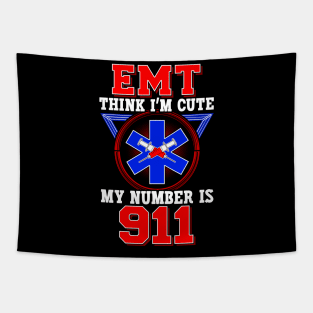 EMT Humor First Responder Gift Tapestry