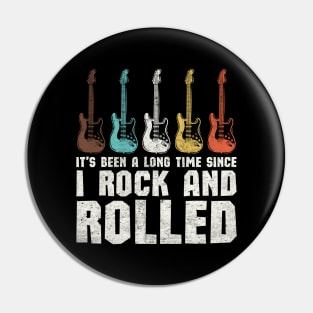 It's Been a Long Time Since I Rock And Rolled Retro Vintage Rack Fan Pin