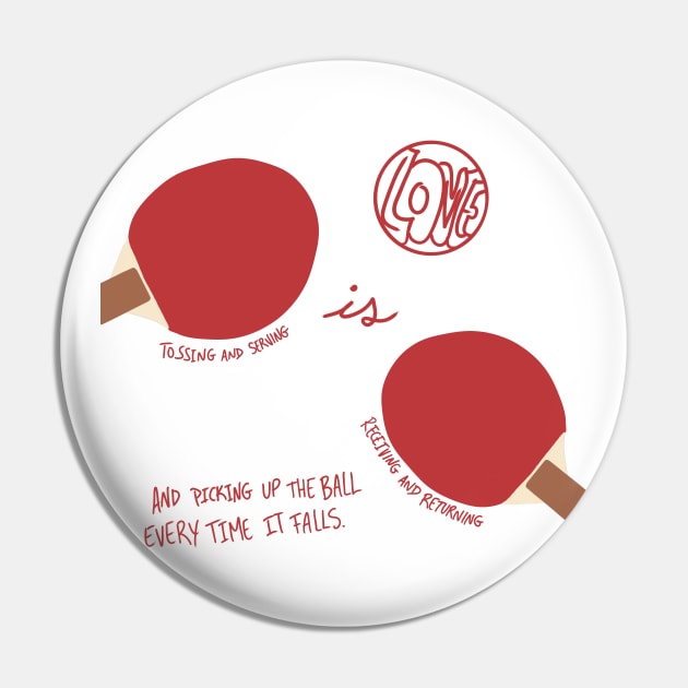 Love is a Game Pin by rayanistyping