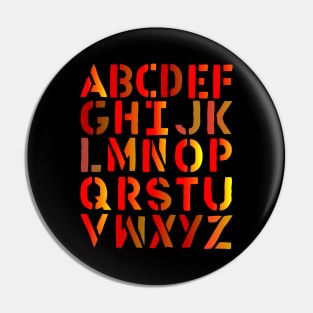 letters of the alphabet Pin