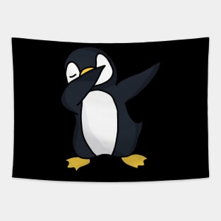 Dabbing Penguin Tapestry