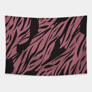 rose pink zebra stripes pattern Tapestry