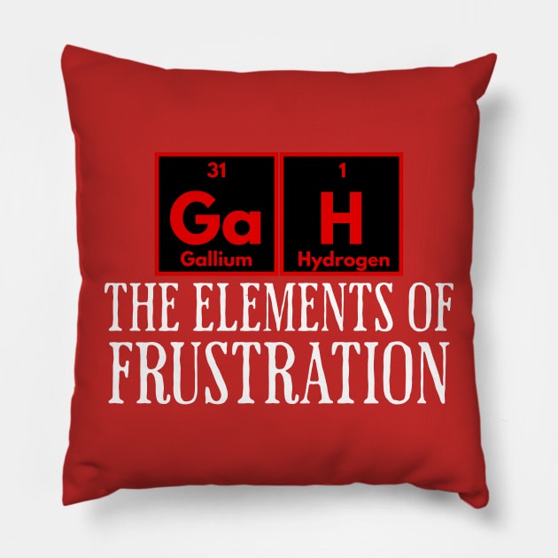 GaH: The Elements of Frustration Pillow by Luxinda