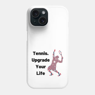 US Open Tennis USA Flag Silhouette Phone Case