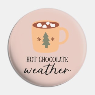 Hot Chocolate Weather - Boho Christmas Pin