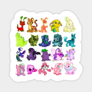 A Neopets Rainbow Magnet