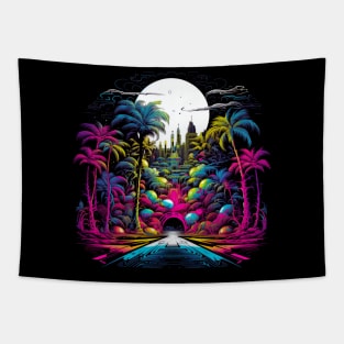 Neon Paradise Colours Tapestry