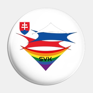 Slovakia pride flag Pin