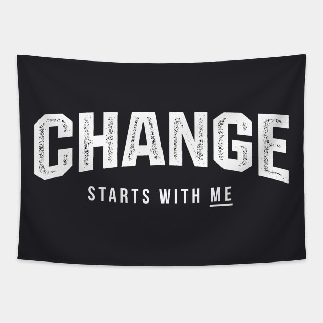 Change Starts WIth Me Tapestry by MplusC