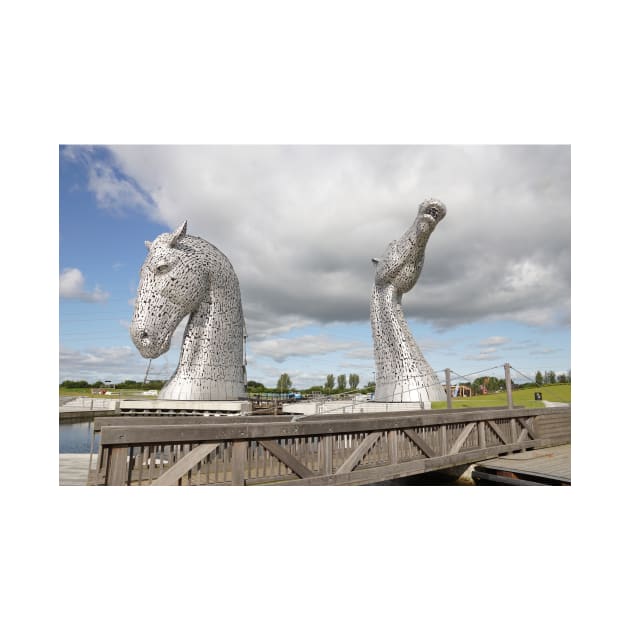 the Kelpies , Helix Park by goldyart