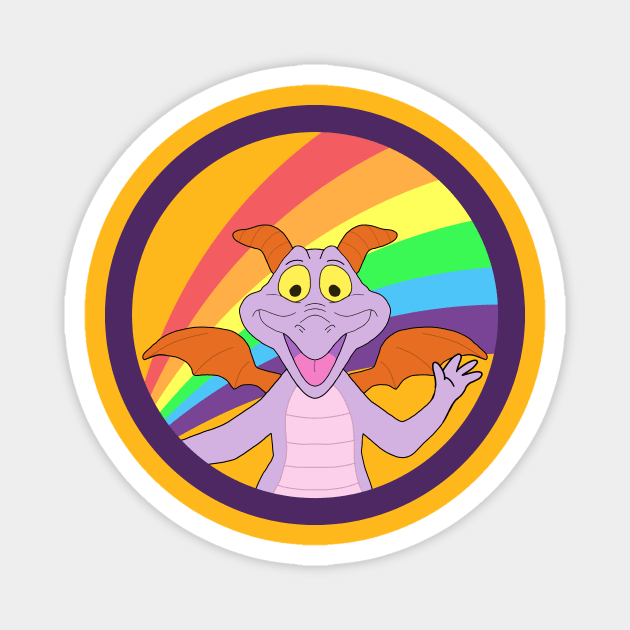 Rainbow Figment Magnet by MushuSupplyCo