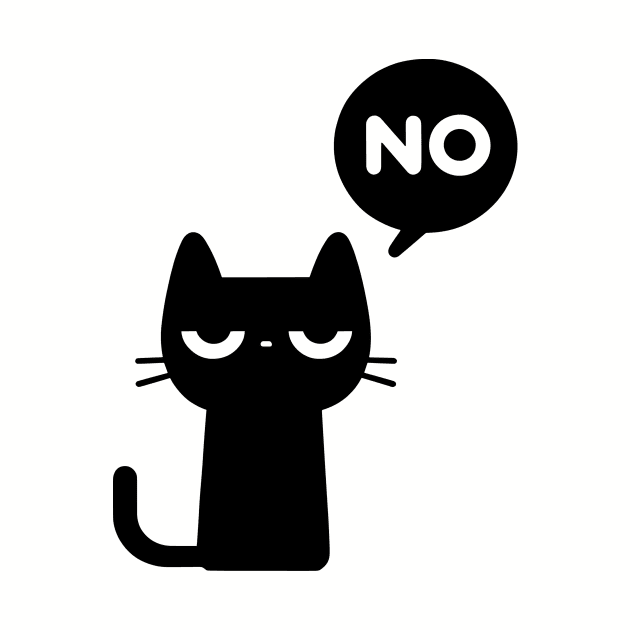 Cat Says No by poppoplover