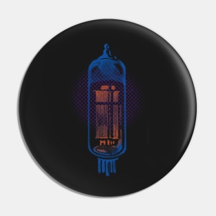 Glowing vacuum tube black light style Pin