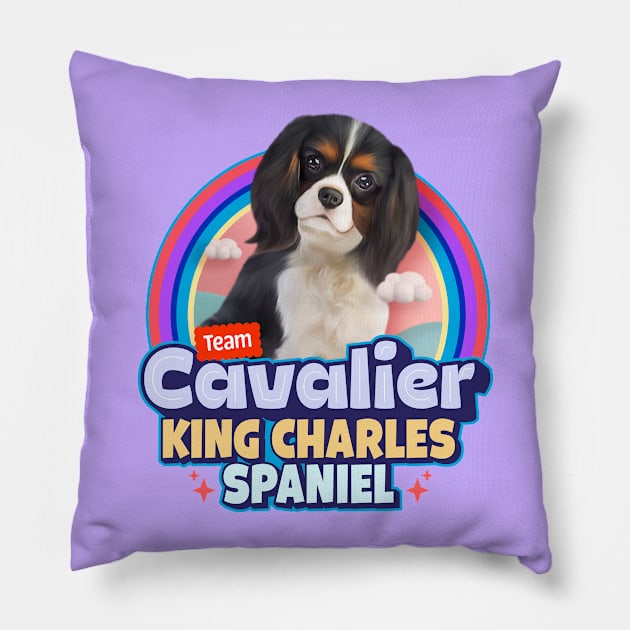 Cavalier King Charles Spaniel dog Pillow by Puppy & cute