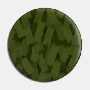 Camo Green Smudge Brush Strokes Pin