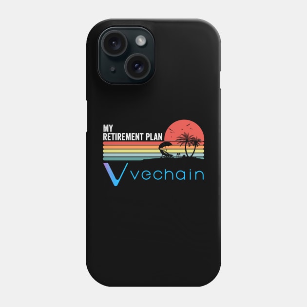 Vintage Vechain VET Coin My Retirement Plan Crypto Token Cryptocurrency Wallet Birthday Gift For Men Women Phone Case by Thingking About