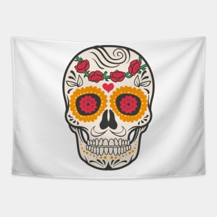 Colorful Skull Tapestry