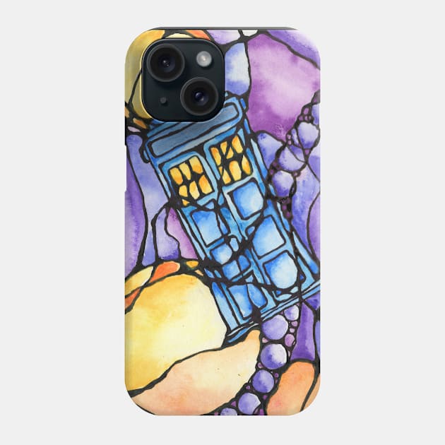 Abstract Tardis Phone Case by AlstonArt