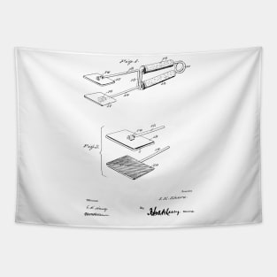 Hair Straightener Vintage Patent Hand Drawing Tapestry