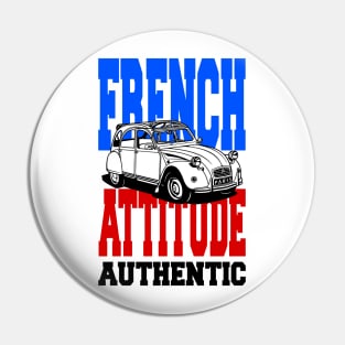 French Attitude 2cv Pin