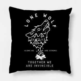 ALONE WOLF Pillow