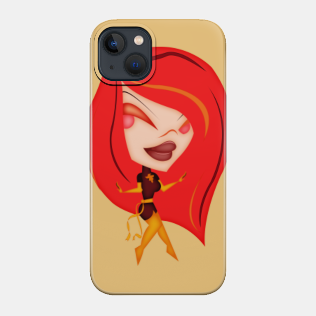 Dark Phoenix Tooniefied - X Men - Phone Case