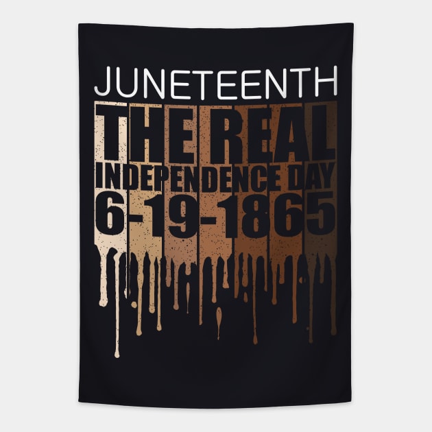 Juneteenth 19 June 1865 The Real Independence Day Tapestry by DARSHIRTS