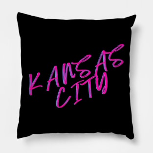 Kansas City Hot Pink Design Pillow