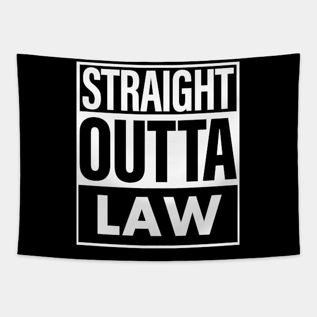 Law Name Straight Outta Law Tapestry by ThanhNga