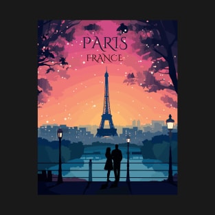 Paris, France, Eiffel Tower, Travel Print, Travel Wall Art, Travel Home Décor, Travel Gift Art T-Shirt