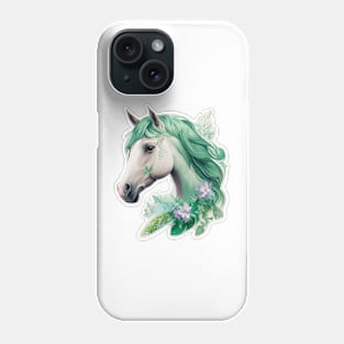 Majestic green Horse Phone Case