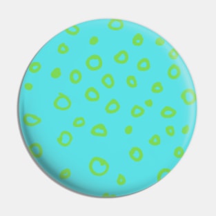 Abstract boho green bubble pattern Pin