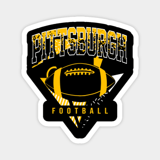 Pittsburgh Football Retro Throwback Magnet