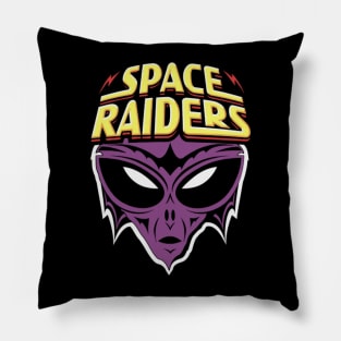 Retro Space Raiders Pillow
