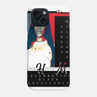 Serena Williams Black History Month Icon Phone Case