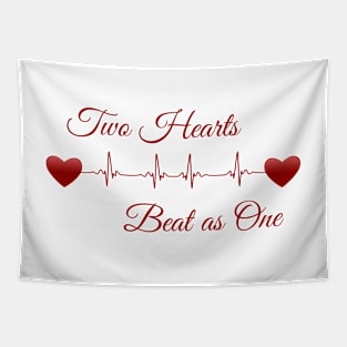 Two Hearts Beat as One EKG Tapestry