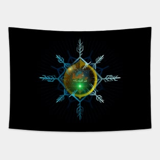 SNOWFLAKE FREEZE PORTAL BRIDGE 04 Tapestry