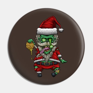 Monster santa claus ( zombie ) Pin