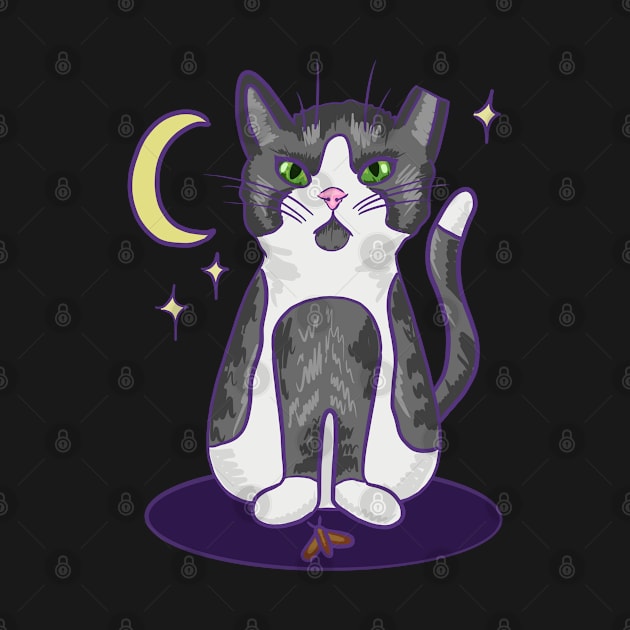 Moon cat by taheldesigns