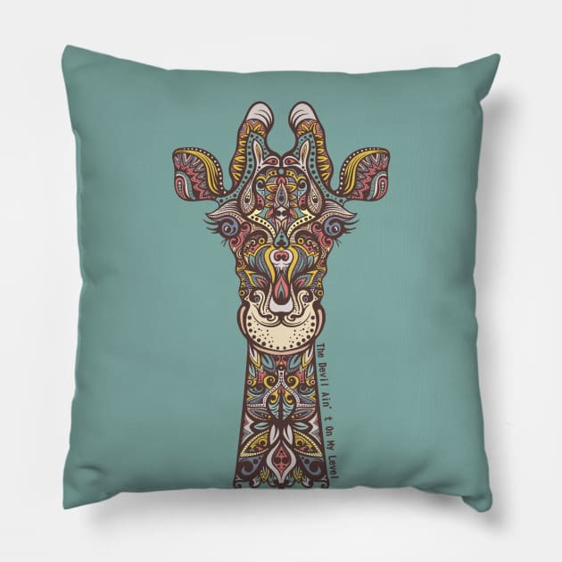 giraffe Pillow by Volha_Petra