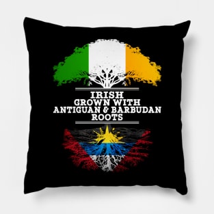 Irish Grown With Antiguan Barbudan Roots - Gift for Antiguan Barbudan With Roots From Antigua Barbuda Pillow