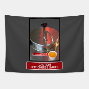 Plastic Cheese - Caution Hot Cheese Sauce Tapestry