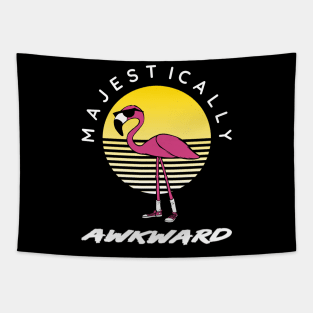 Majestically Awkward Flamingo Tapestry