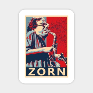 John Zorn Hope Poster - Greatest musicians in jazz history Magnet