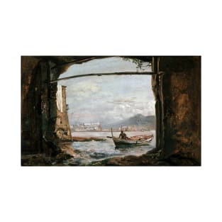 Johan Christian Dahl View From a Grotto Near Posillipo T-Shirt