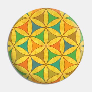 Sacred Geometry Flower of Life Pin