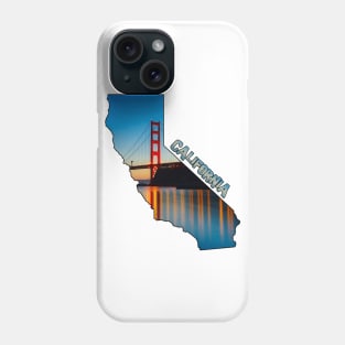 California (Golden Gate Bridge at Sunset) Phone Case